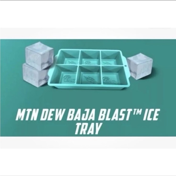 Mtn Dew Other - MTN Dew (Mountain Dew) Baja Blast 20th Anniversary Bajaversary Ice Cube Tray NEW
